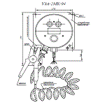 чертеж заземляющего устройства УЗА-2МК04 (220В), чертеж устройства заземления УЗА-2МК-04 (220 вольт)